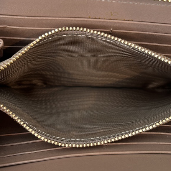 Valentino Leather Lace Floral Print Zip Around Wallet - Picture 9 of 12